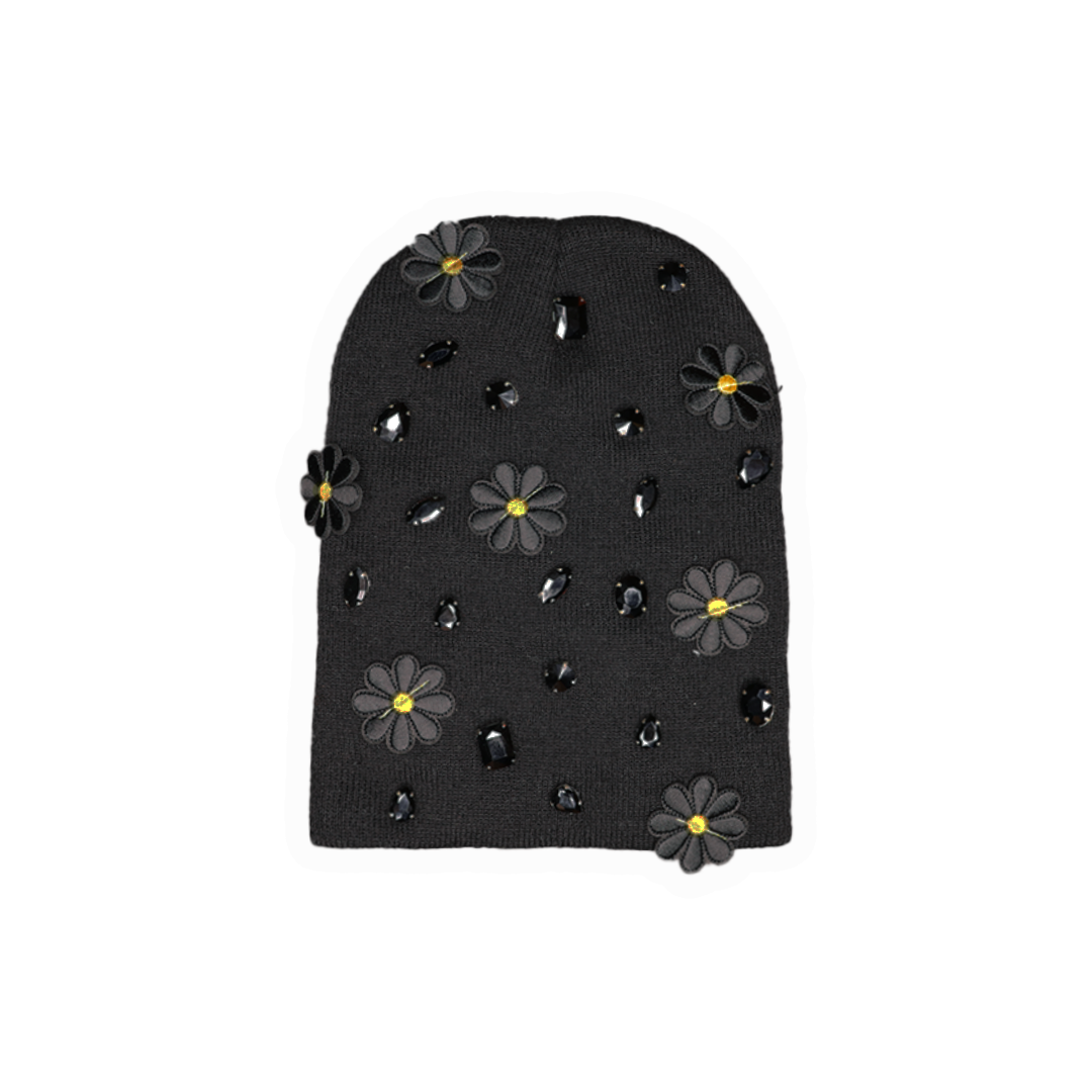 BLOOM Studded Beanie BLACK