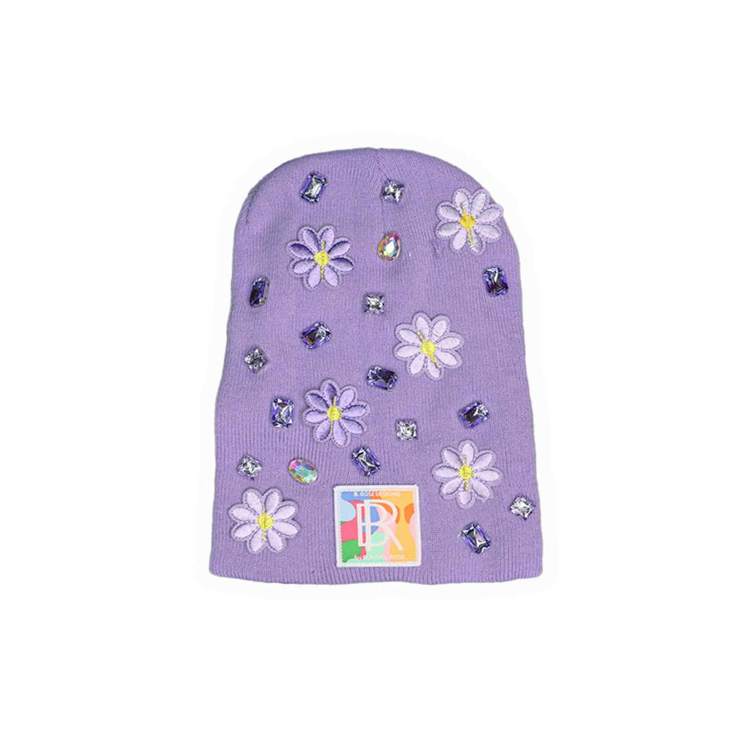 BLOOM Studded Beanie PURPLE